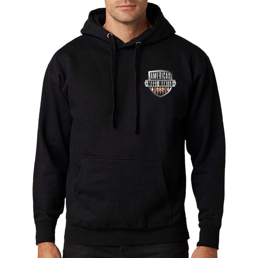 Hoodie - Americas Most Wanted 4X4  Logo - Black